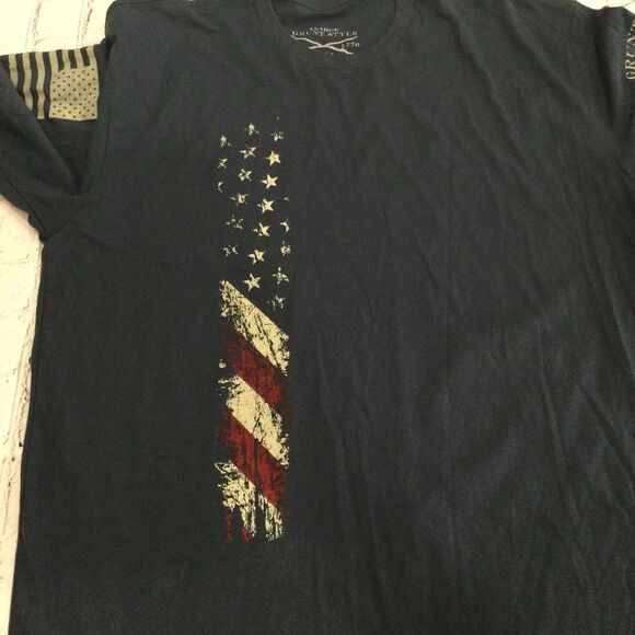 Grunt Style T-Shirt Men's Size XL Color Navy Blue This We’ll Defend Graphic Tee - Picture 8 of 10